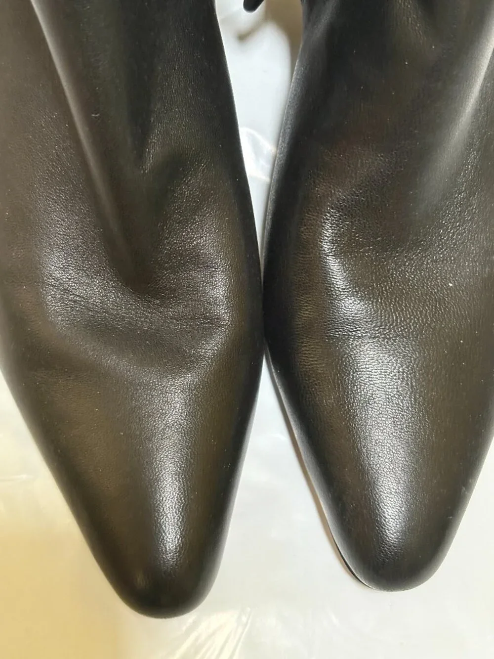 Vince Hilda Soft Leather Booties Sz 7.5 Black ~2 inch Heel